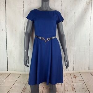 Ellen Tracy blue fit & flare dress